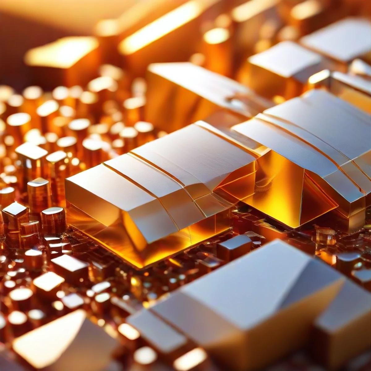 Détail macro de composants technologiques pour l'énergie propre
